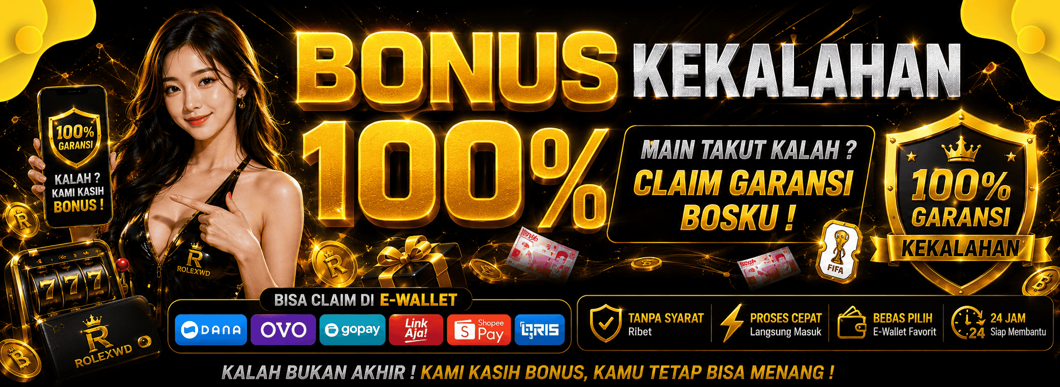 Garansi Bonus 100%